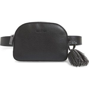 Ted Baker London Madiiee Leather Pompom Belt Bag
